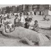 Photo d'époque Mer n°77 - pâtés de sable - Plage du Nord - 1932