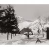 Photo d'époque Montagne n°108 - enfants en luge avec leur maman