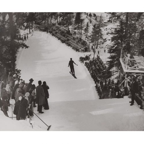 Photo d'époque SPORT n°76 - saut à ski - Morven Cup - Saint-Moritz