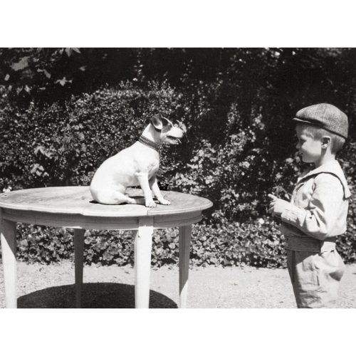 Photo d'époque Enfance n°29 - enfant dresseur de chien