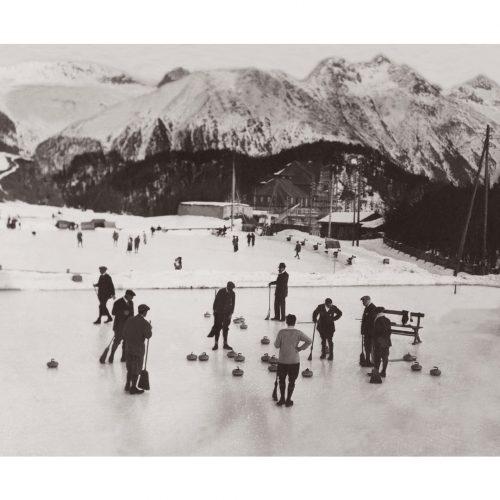 Photo d'époque SPORT n°91 - curling St Moritz