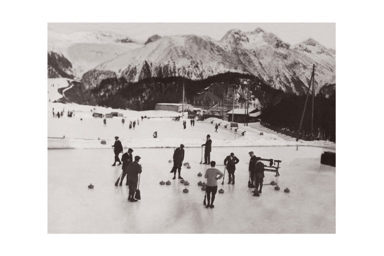 Photo d'époque SPORT n°91 - curling St Moritz