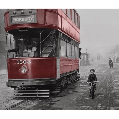 Photo d'époque Urbain couleur n°02 - tram Londres