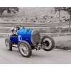 Photo d'époque Automobile en couleur n°82 - voiture Bugatti Type 13 Brescia - course Angleterre