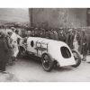 Photo d'époque Automobile n°85 - J. G. Parry-Thomas pilote automobile britannique lors de son record du monde de vitesse avec sa BABS à Pendine en avril 1926 - Photographe Victor Forbin