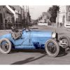 Photo d'époque Automobile en couleur n°88 - Ivy Cummings - Bugatti - Grand Prix de Boulogne - août 1926 - Photographe Victor Forbin