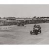 Photo d'époque Automobile n°91 - virage en épingle à cheveux - course de 200 milles du Junior Car Club - Brooklands - septembre 1926 - Photographe Victor Forbin