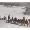 Photo d'époque Montagne couleur n°88 - pique-nique dans la neige