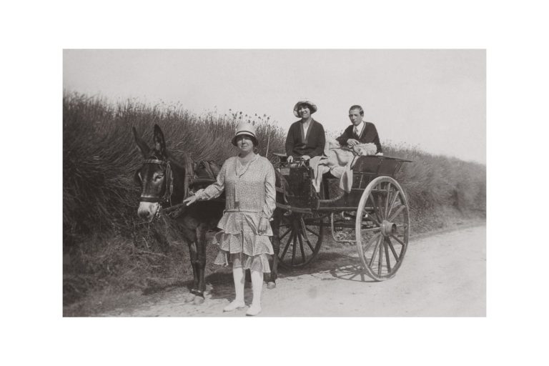 Photo d'époque Noirmoutier n°30 - voiture tirée par des ânes